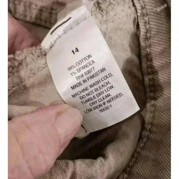 A.N.A High Rise Balloon Jeans‎ Size 14 Taupe Roomy Hip & Thigh Tapered Leg NWT - Picture 8 of 8